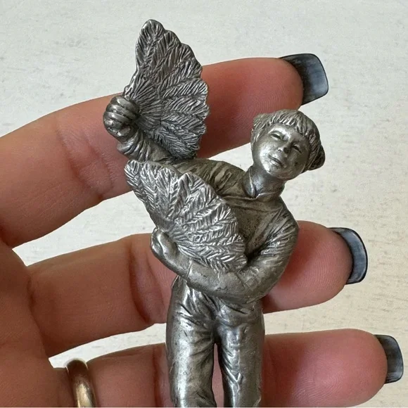 Vintage Chinese Fan Dancer Selangor Pewter - Picture 7 of 11